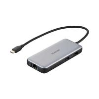 エレコム　ELECOM　USB Type C ドッキングステーション ハブ 6-in-1 ( Windows 11 10 macOS iPadOS 対応 ) シルバー　DST-C27SV | コジマYahoo!店