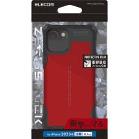 エレコム　ELECOM　iPhone 15(6.1インチ) ハイブリッドケース/ZEROSHOCK/レッド　PM-A23AZERORD | コジマYahoo!店