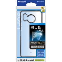 エレコム　ELECOM　AQUOS sense8（SH-54D/SHG11） ケース メタリックブラック　PM-S234UCTMBK | コジマYahoo!店