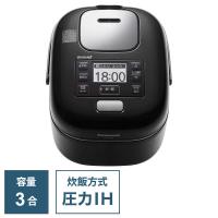 パナソニック　Panasonic　炊飯器 3合 Jconcept Jコンセプト Wおどり炊き 圧力IH シャインブラック　SR-JW058-KK | コジマYahoo!店