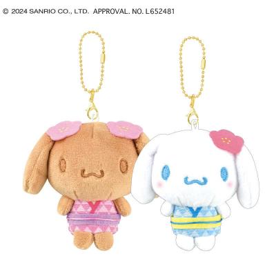シナモロール　シナモン　モカ　マスコットキーホルダー サンリオ ニコぬいキーホルダー シナモロール&モカ ぬいぐるみ