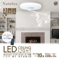 ヒロコーポレーション　Bluetoothワイヤレススピーカー内蔵LEDシーリングライト10畳用 ホワイト　HLCL-BT5