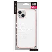 PGA　iPhone 15(6.1インチ) メタリックフレーム ソフトケース Premium Style ローズゴールド　PG-23ATP06PK | コジマYahoo!店