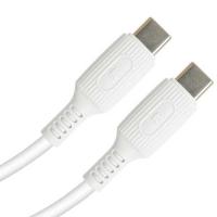 京ハヤ　USB-C to USB-C やわらかケーブル 1.2m ホワイト WH　JKYCC120 | コジマYahoo!店