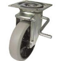 ユーエイキャスター　新型プレスキャスター右S付自在車 150径ナイロンホイルウレタン車輪　PMS150GUBLBR | コジマYahoo!店