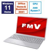 富士通　FUJITSU　ノートパソコン FMV LIFEBOOK AH50/H3 ファインシルバー [15.6型 /Win11 /AMD Ryzen 7 /メモリ：16GB /SSD：256GB /Office]　FMVA50H3S | コジマYahoo!店