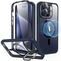 ESR　iPhone 15 Pro Max 2パート ハイブリッドケース(MagSafe対応) Clear Dark Blue　ArmorToughCase | コジマYahoo!店