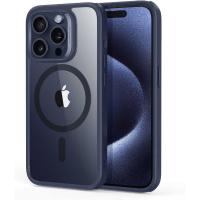 ESR　iPhone 15 Pro Max(6.7インチ)ハイブリッドケース Clear Dark Blue　ClassicHybridCase-HaloLockforiPhone15ProMax | コジマYahoo!店