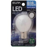 ELPA　LED装飾電球 S形ミニ球形 LEDエルパボールmini ホワイト [E17/昼白色/一般電球形]　LDA1N-G-E17-G450 | コジマYahoo!店