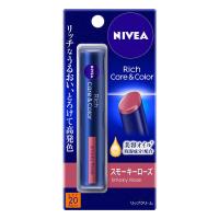 花王　NIVEA(ニベア)リッチケア&amp;カラーリップ 2g SPF20/PA++ スモーキーローズ　 | コジマYahoo!店