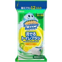 ジョンソン　ScrubbingBubbles(スクラビングバブル)流せるトイレブラシ つけかえ用ブラシ 12個 シトラス　 | コジマYahoo!店