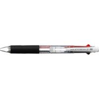 三菱えんぴつ　ジェットストリーム 2色ボールペン 透明(ボール径:0.7mm、インク色:黒・赤)　SXE230007.T | コジマYahoo!店