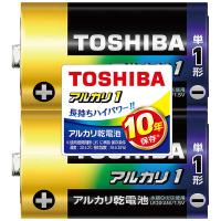 東芝　TOSHIBA　「単一形】2本 アルカリ乾電池「アルカリ1」　LR20AN 2KP | コジマYahoo!店