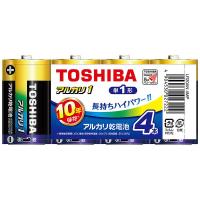 東芝　TOSHIBA　「単一形】4本 アルカリ乾電池「アルカリ1」　LR20AN 4MP | コジマYahoo!店