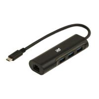 ラトックシステム　USB Type-C ギガビット対応LANアダプター USBハブ付き　RS-UCLAN-H3 [Type-Cオス /LAN] | コジマYahoo!店