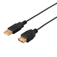 BUFFALO　USB2.0延長ケーブル (A to A) スリム 2m ブラック　BCUAASM220BK | コジマYahoo!店