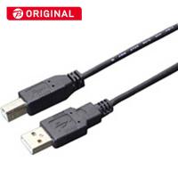 ナカバヤシ　USB2.0ケーブル スリムタイプ  A ⇔ B 1m　USBB10SBK (黒) | コジマYahoo!店