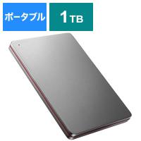 IOデータ　外付けHDD ブラック [ポータブル型 /1TB]　HDPX-UTS1K Black×Red | コジマYahoo!店
