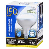 オーム電機　LED電球 レフランプ形 E26 150形相当 防雨 昼光色　LDR16D-W9 | コジマYahoo!店