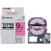 キングジム　カラーラベルテープ 「テプラPRO」(ピンクテープ/黒文字/9mm幅)　SC9P (ピンク) | コジマYahoo!店