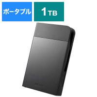 BUFFALO　外付けHDD HD-PZNU3シリーズ ブラック [ポータブル型 /1TB]　HD-PZN1.0U3-B | コジマYahoo!店