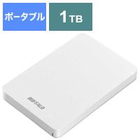 BUFFALO　外付けHDD ホワイト [ポータブル型 /1TB]　HD-PGF1.0U3-WHA | コジマYahoo!店