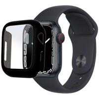 ラスタバナナ　Apple Watch Series 8/7 41mm用 ガラス＋PC一体型ケース ブラック　GHB3740AW41 | コジマYahoo!店
