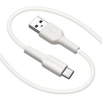 ラスタバナナ　USB A to Type C cable やわらか 1.5m ホワイト　R15CAAC3A02WH | コジマYahoo!店