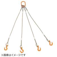 トラスコ中山　TRUSCO 4本吊りWスリング フック付き 12mmX2m　GRE-4P-12S2 | コジマYahoo!店