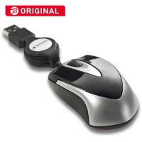 VERBATIMJAPAN　有線光学式マウス[USB]巻き取り式(3ボタン・ブラック)　MUSTOZV3 | コジマYahoo!店