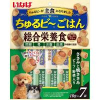 いなば ちゅるビ〜ごはん ささみと焼ささみ ビーフ・野菜入り 10g×7袋 | Y&Ks