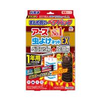 虫除け 玄関ドア ベランダ 対策 虫よけネットEX ベランダ用 + 玄関用 1年用 1個 吊り下げ 不快害虫 屋外 アース製薬