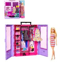 バービー(Barbie) バービーとパープルのクローゼット コーディネートいろいろ! ドール&amp;ファッションセット 【着せ替え人形】 【ドール&amp;アクセサ | MahanA Yahoo!ショップ