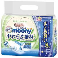 【おしりふき 】ムーニーやわらか素材 純水99% 詰替 640枚(80枚×8) | MahanA Yahoo!ショップ