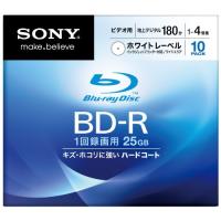 SONY ブルーレイディスク ビデオ用BD-R 追記型 片面1層25GB 4倍速 プリンタブル 10枚P 10BNR1VCPS4 | MahanA Yahoo!ショップ