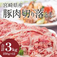 ふるさと納税 宮崎市 宮崎県産豚肉切り落とし 3kg | さとふる