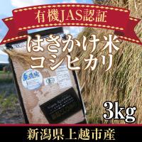 ふるさと納税 上越市 新潟県上越市産　有機JAS認証はさかけ米コシヒカリ　3kg　無洗米 | さとふる