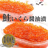 ふるさと納税 留萌市 鮭いくら醤油漬 400g(200g×2P入) 小分けタイプ &lt;人気により5月下旬より順次発送予定&gt; | さとふる