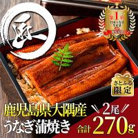 ふるさと納税 鹿屋市 【さとふる限定】鹿児島県大隅産うなぎ蒲焼2尾270g(130g以上×2尾) 2300 | さとふる