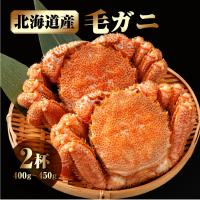 ふるさと納税 浜中町 北海道産 毛ガニ2杯セット(1杯400〜450g)_H0001-050 | さとふる