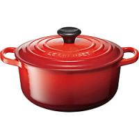 LECREUSET シグニチャー ココット・ロンド 22cm  チェリーレッド 25177220602422 | ソフマップ Yahoo!店