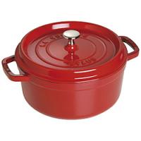 STAUB 鋳物ホーロー鍋 「ピコ・ココット ラウンド」（1.7L）［18cm］  チェリー 40509-814 ［IH対応］ | ソフマップ Yahoo!店
