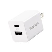 ELECOM(エレコム) AC充電器/USB充電器/USB Power Delivery準拠/20W/スイングプラグ  ホワイト MPA-ACCP36WH ［2ポート /USB Power Delivery対応］ | ソフマップ Yahoo!店