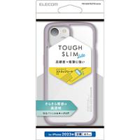 iPhone 15（6.1インチ） ハイブリッドケース TOUGH SLIM LITE フレームカラー 背面クリア シルキークリア ストラップシート付属 ラベンダー   PM-A23ATSLFCSPU | ソフマップ Yahoo!店