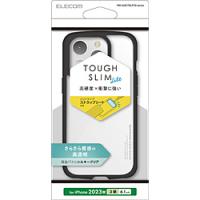 iPhone 15 Pro（6.1インチ） ハイブリッドケース TOUGH SLIM LITE フレームカラー 背面クリア シルキークリア ストラップシート付属 ブラック   PM-A23CTSLFCSBK | ソフマップ Yahoo!店