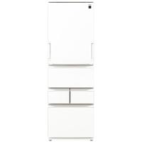 SHARP(シャープ) 冷蔵庫  シルキーマットホワイト SJ-XW41P-W ［幅60cm /408L /5ドア /左右開きタイプ］ 【お届け日時指定不可】 | ソフマップ Yahoo!店