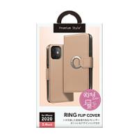 PGA iPhone 12 mini 5.4インチ対応リングフリップカバー ベージュ Premium Style ベージュ PG-20FFP07BE | ソフマップ Yahoo!店