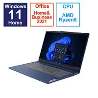 ノートパソコン IdeaPad Slim3 Gen 8 アビスブルー 82XQ005MJP ［15.6型 /Windows11 Home /AMD Ryzen 5 /メモリ：16GB /SSD：512GB /Office HomeandBusiness … | ソフマップ Yahoo!店