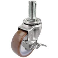 ユーエイキャスター ねじ込み式キャスター　ステンレス製自在S付　100径　ウレタン車輪　SUSET100URSW3440 | ソフマップ Yahoo!店