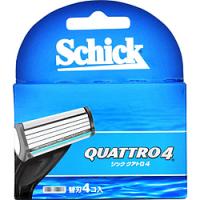 シック Schick（シック） クアトロ4 チタニウム 替刃4個入 〔ひげそり〕 | ソフマップ Yahoo!店